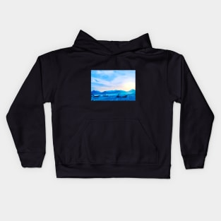 COOL EVENING BEACH SUNSET Kids Hoodie